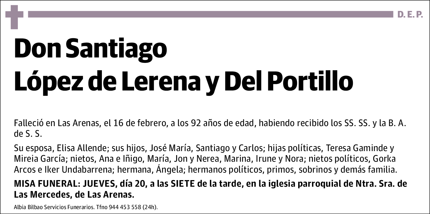 Santiago López de Lerena y Del Portillo