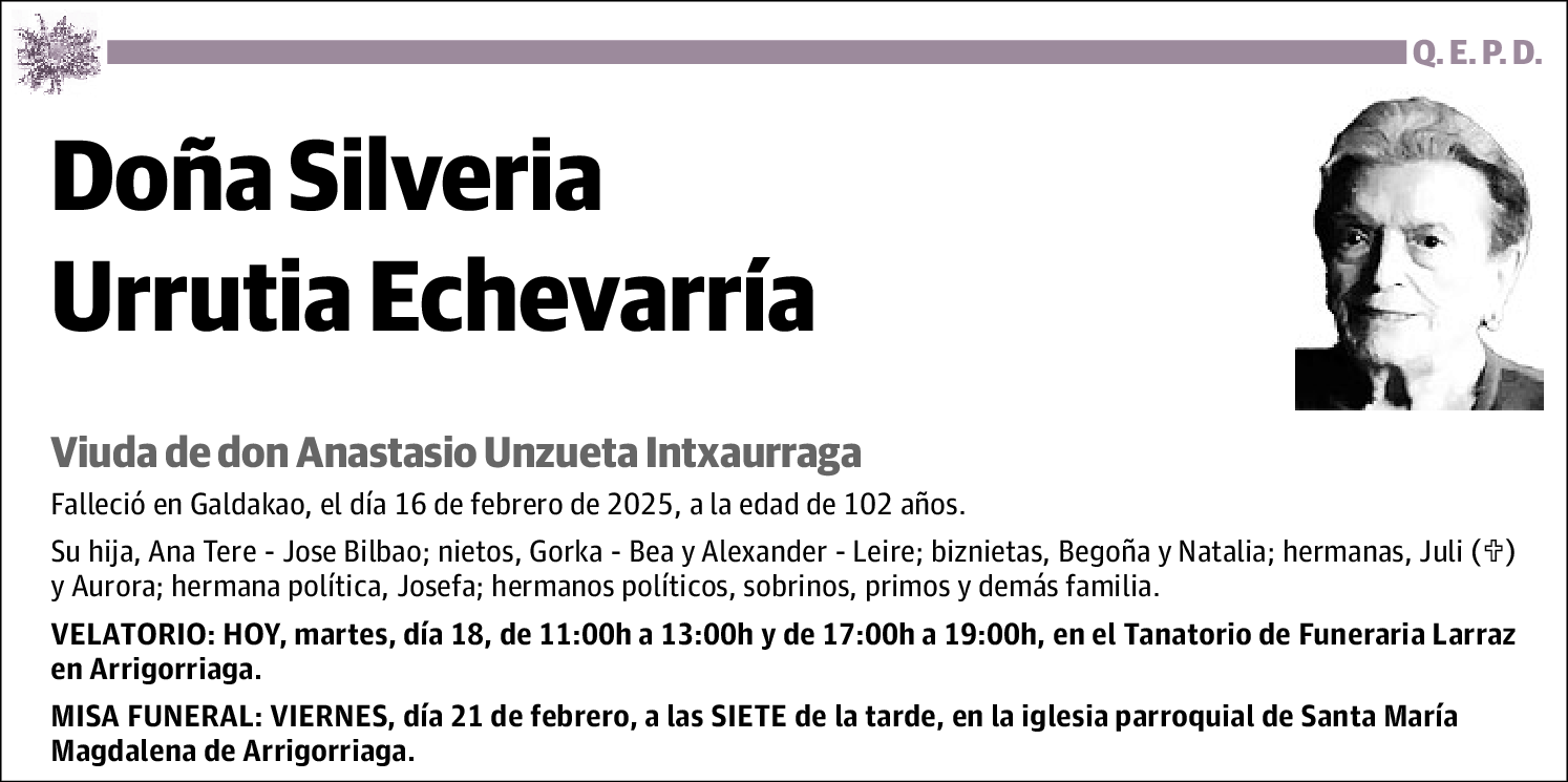 Silveria Urrutia Echevarría