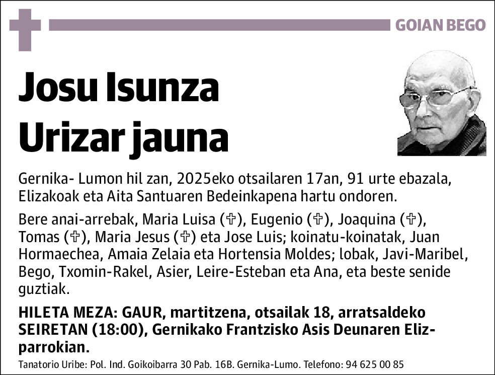 Josu Isunza Urizar