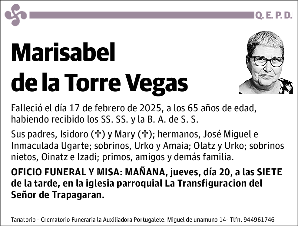 Marisabel de la Torre Vegas