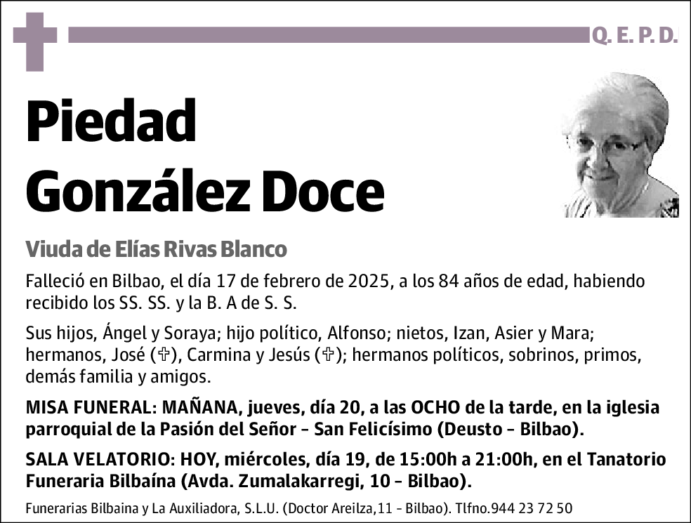 Piedad González Doce