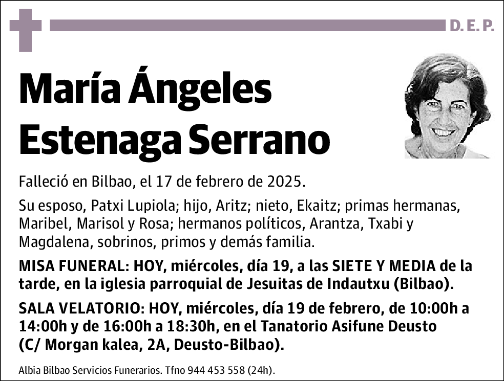 María Ángeles Estenaga Serrano