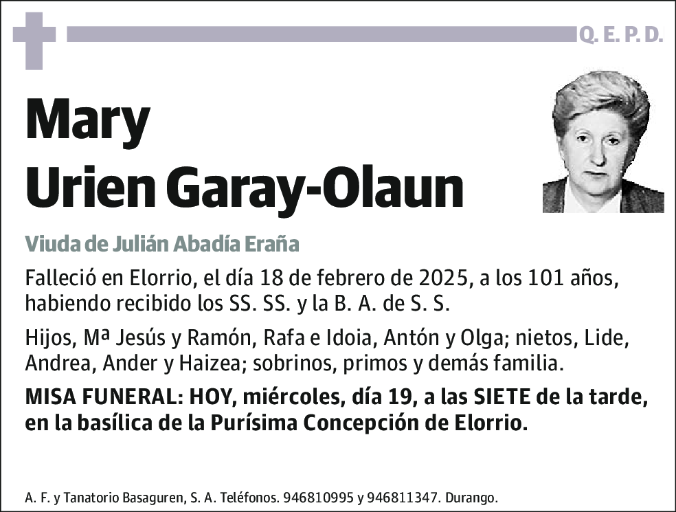 Mary Urien Garay-Olaun