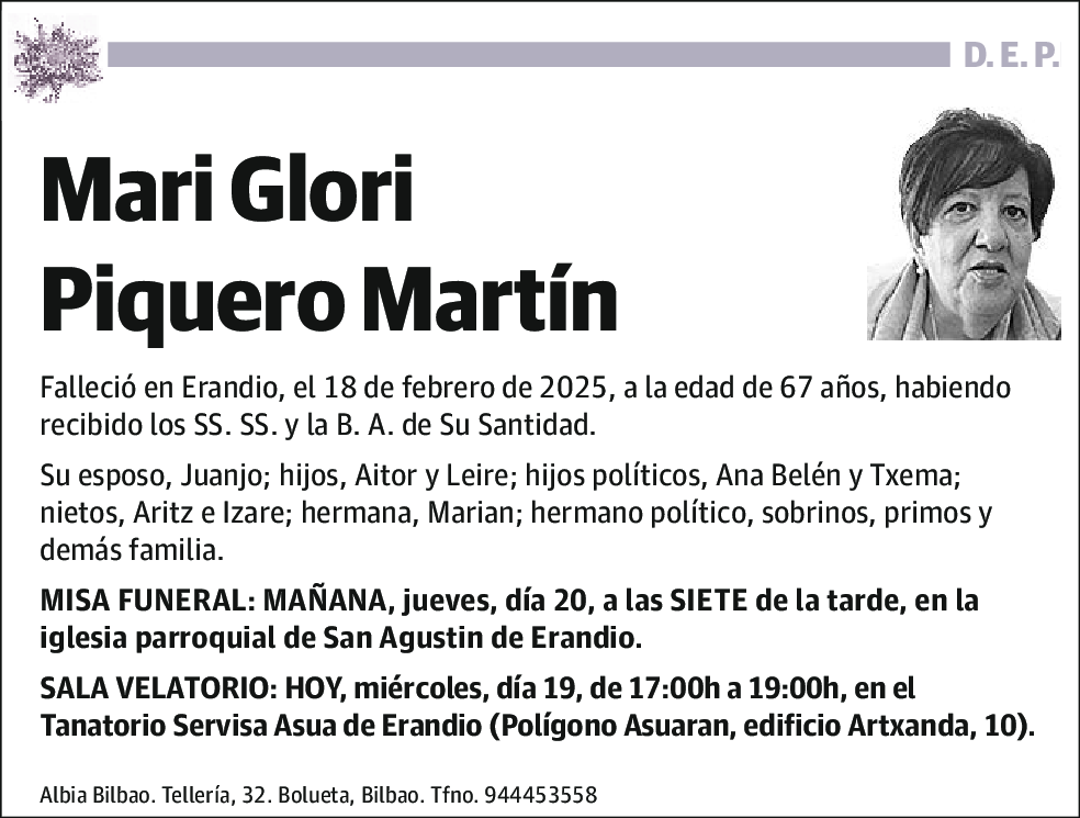 Mari Glori Piquero Martín