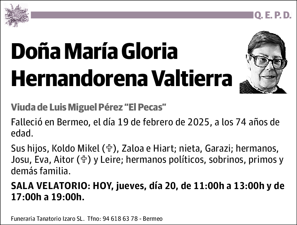 Maria Gloria Hernandorena Valtierra