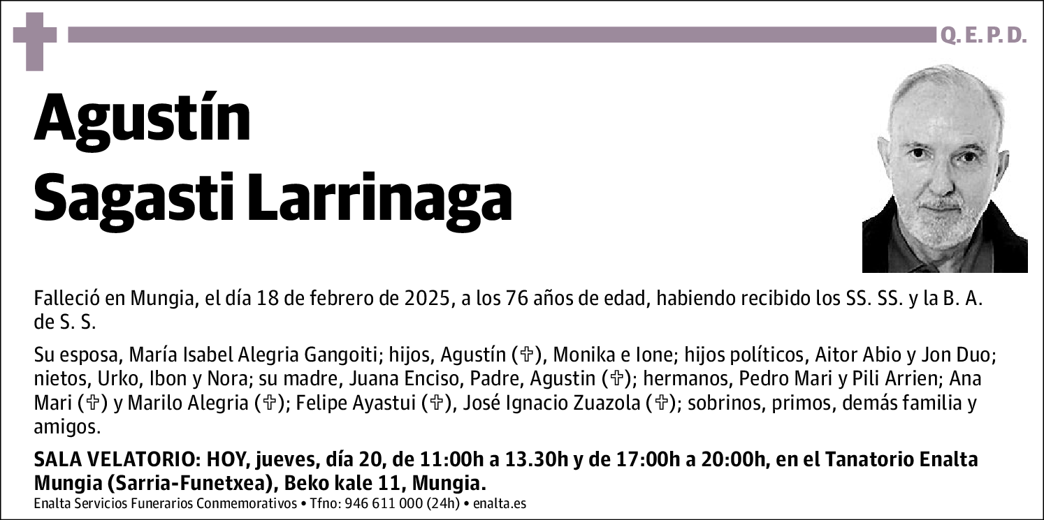 Agustín Sagasti Larrinaga