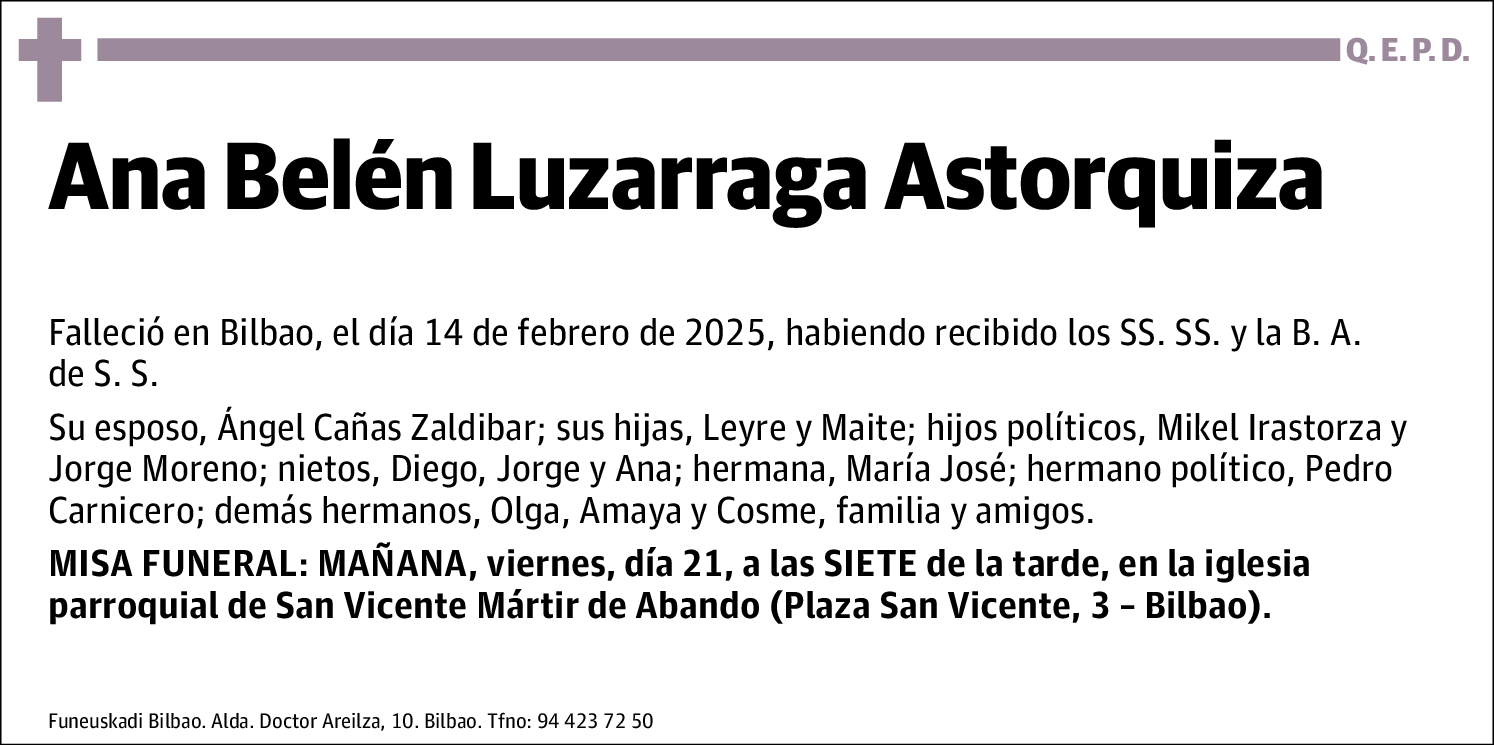 Ana Belén Luzarraga Astorquiza