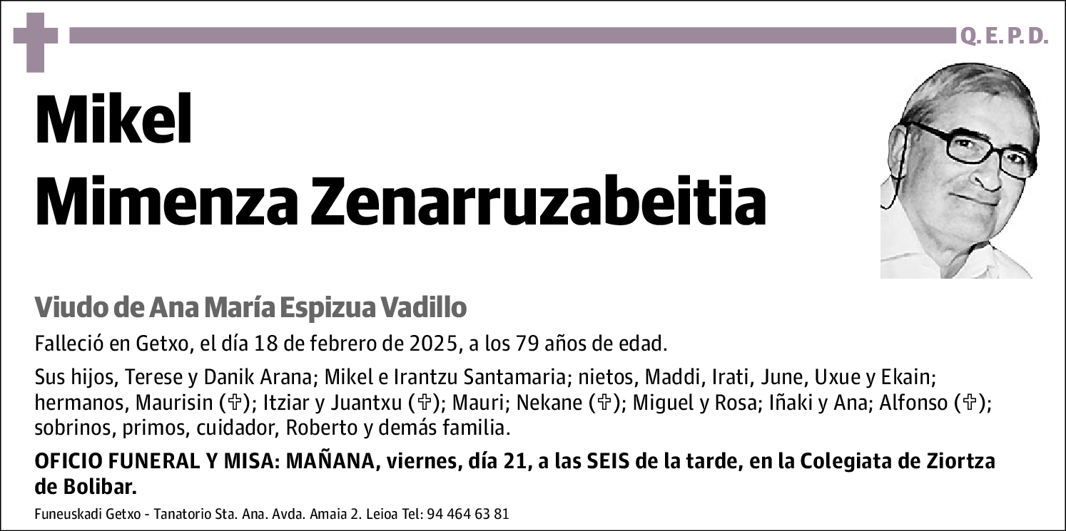 Mikel Mimenza Zenarruzabeitia