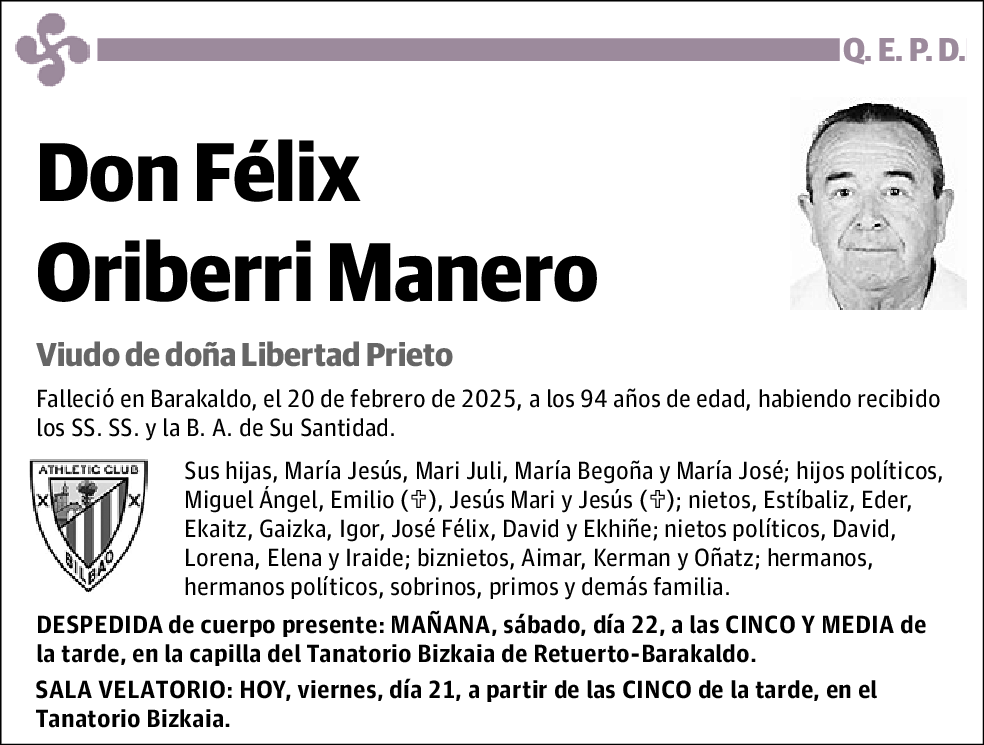 Félix Oriberri Manero