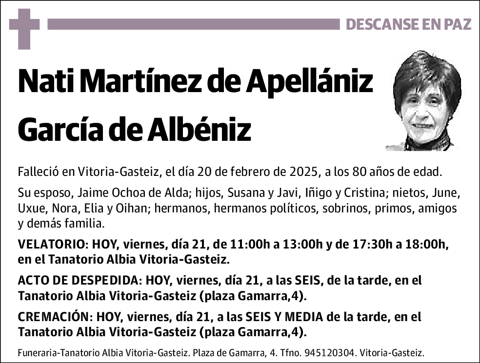 Nati Martínez de Apellániz García De Albéniz