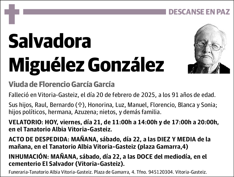 Salvadora Miguélez González
