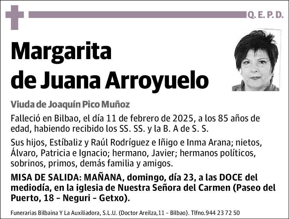 Margarita de Juana Arroyuelo