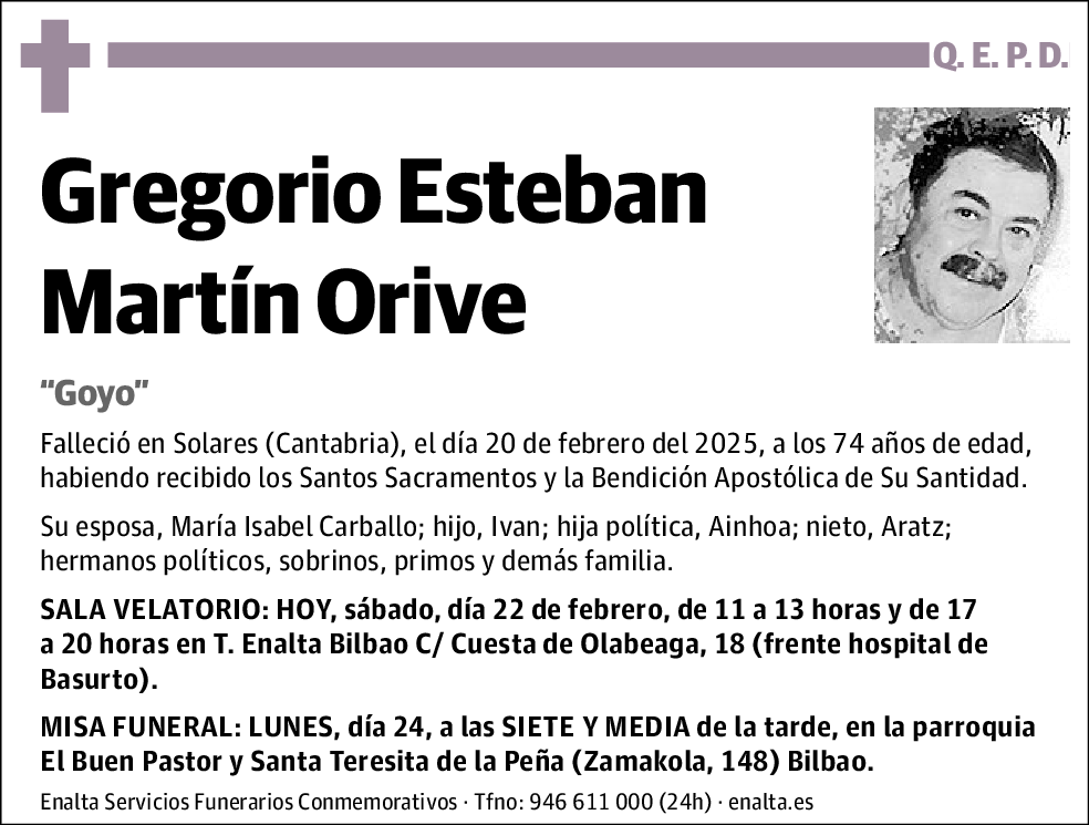 Gregorio Esteban Martin Orive