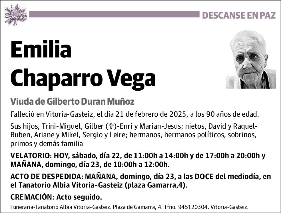 Emilia Chaparro Vega