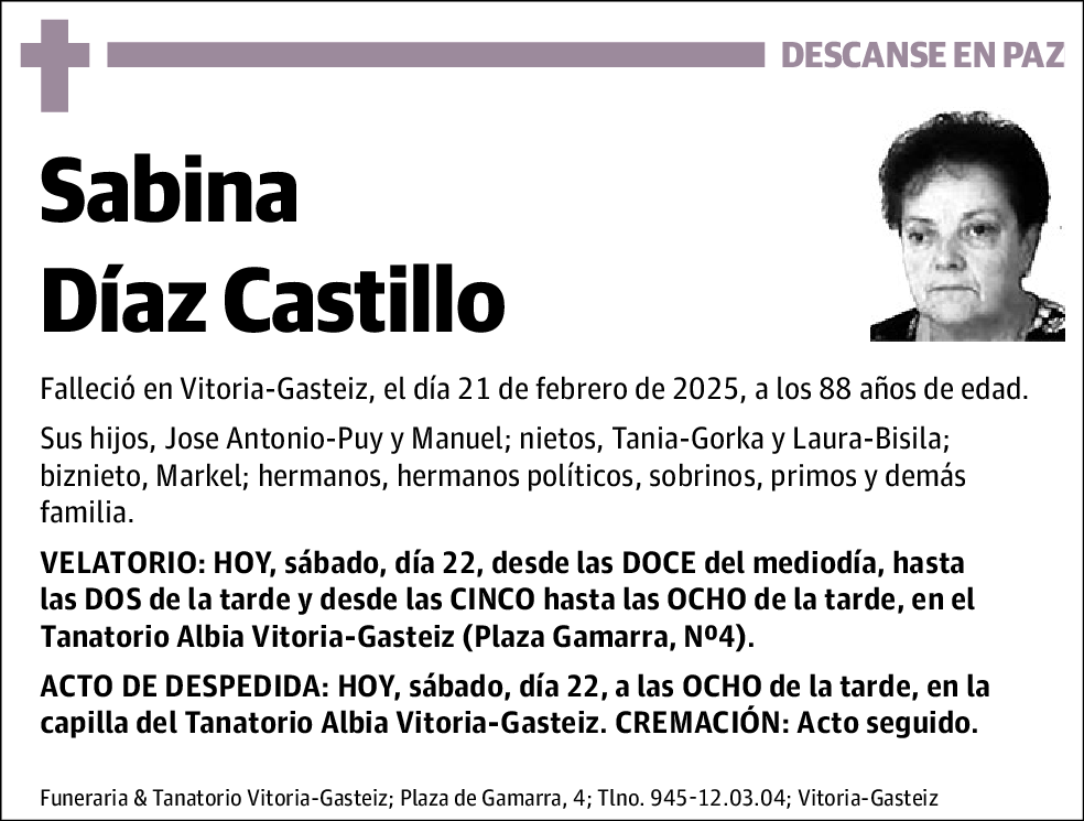 Sabina Díaz Castillo