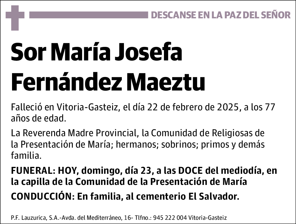 María Josefa Fernández Maeztu