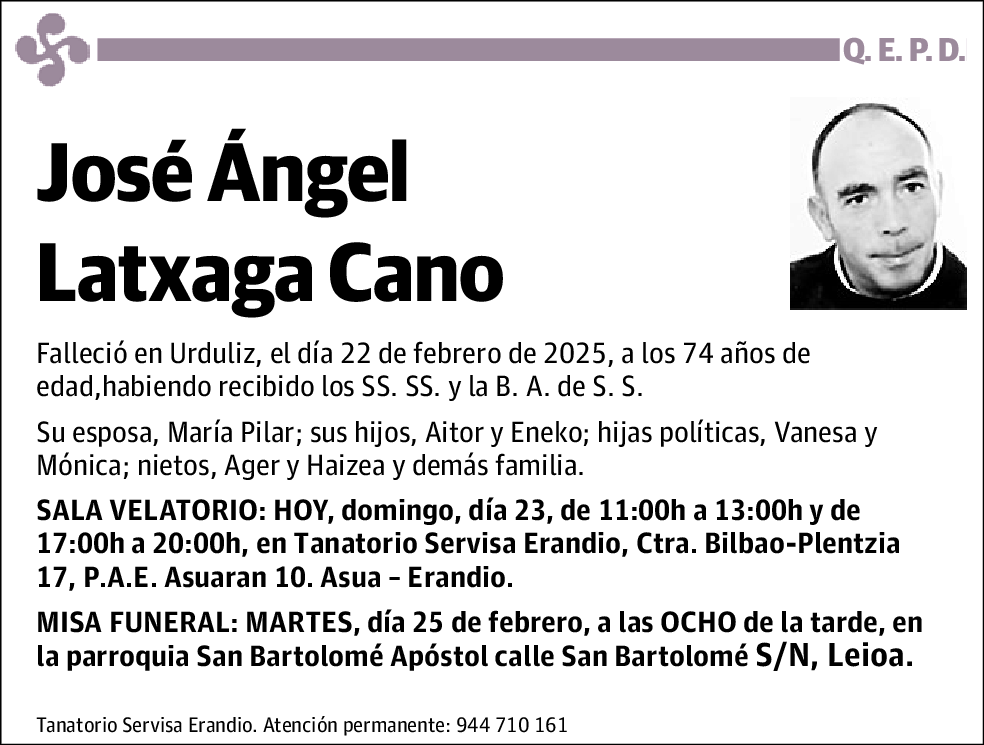 José Ángel Latxaga Cano