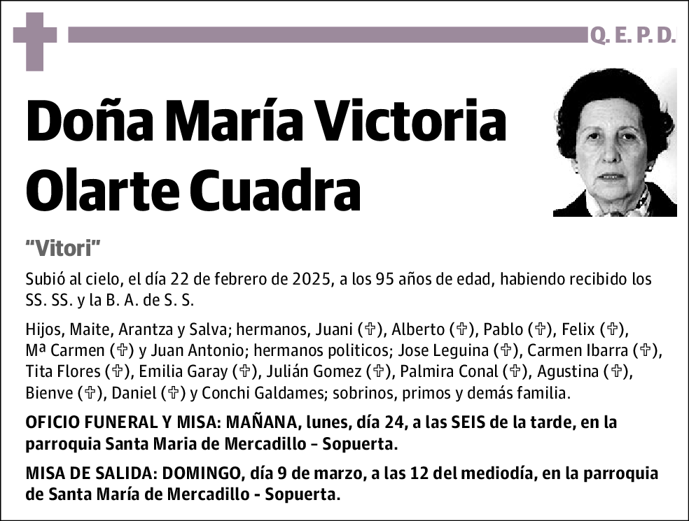 María Victoria Olarte Cuadra