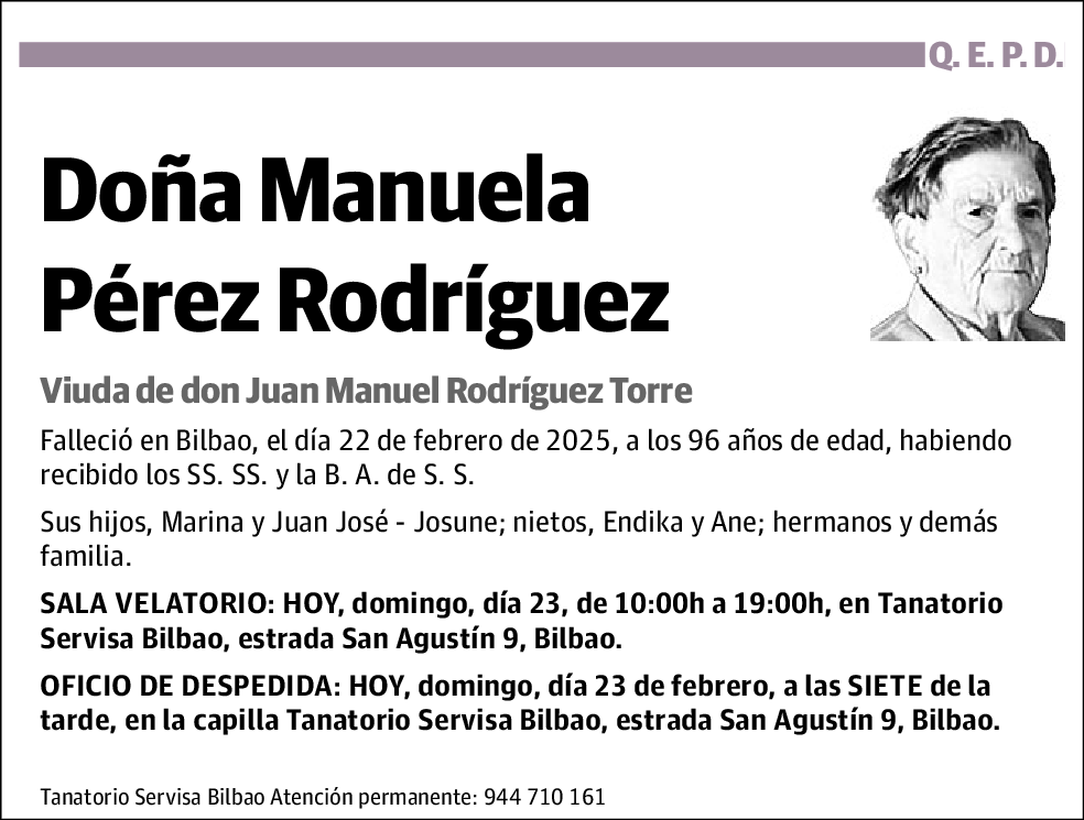 Manuela Pérez Rodríguez