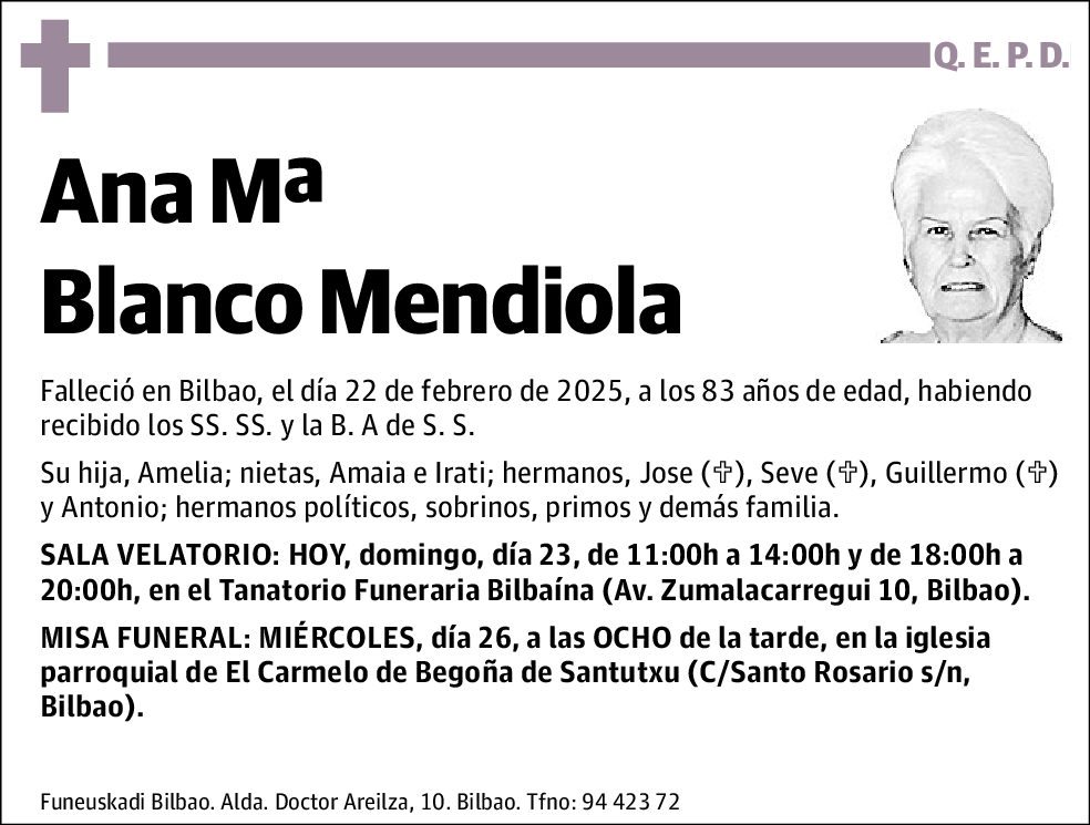 Ana Mª Blanco Mendiola