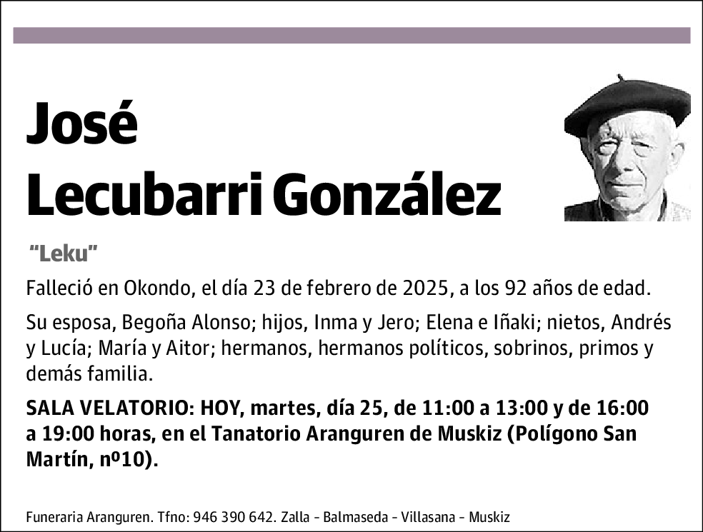 José Lecubarri González