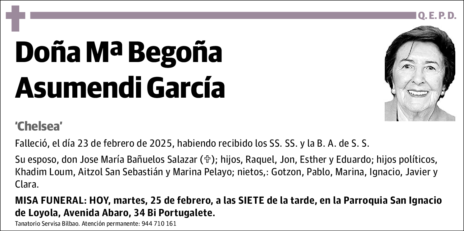 Mª Begoña Asumendi García