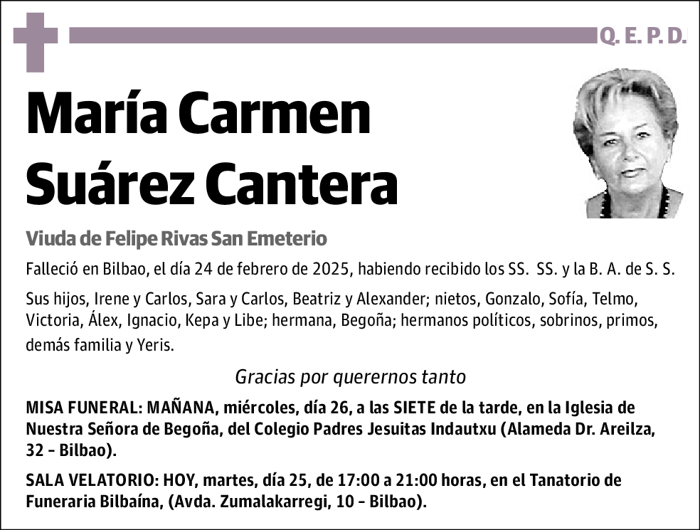 María Carmen Suárez Cantera