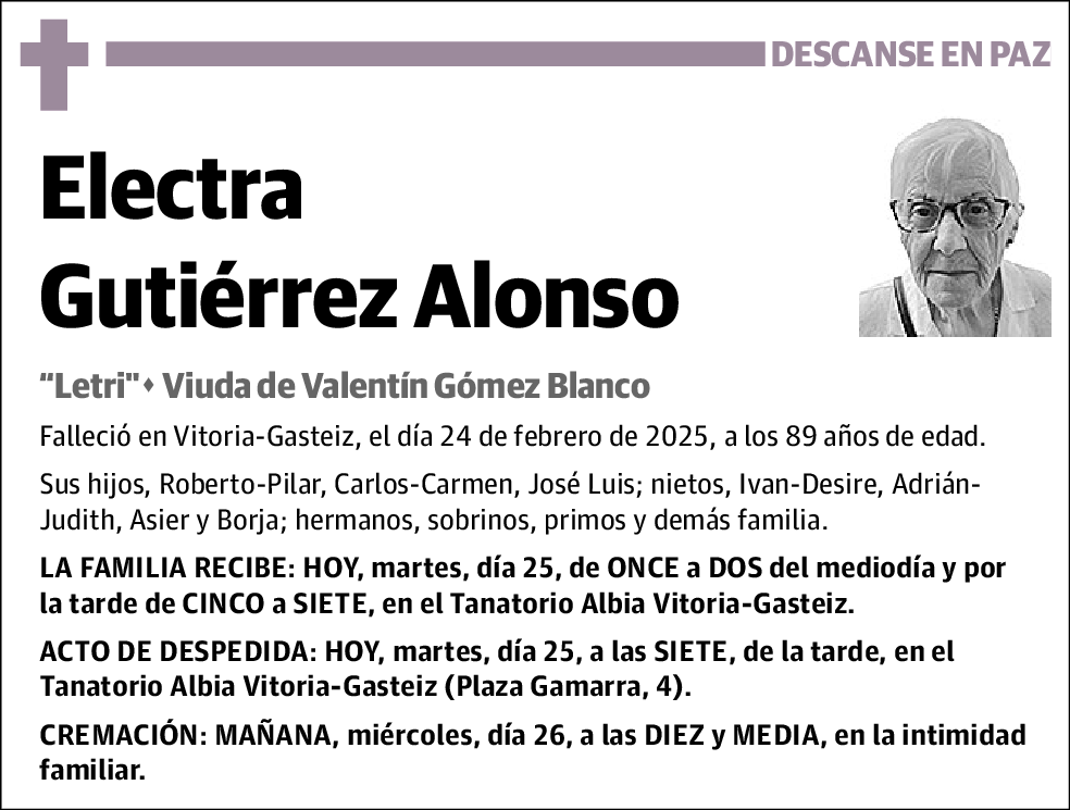 Electra Gutierrez Alonso