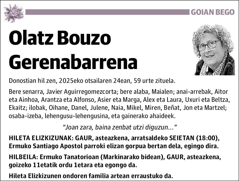 Olatz Bouzo Gerenabarrena