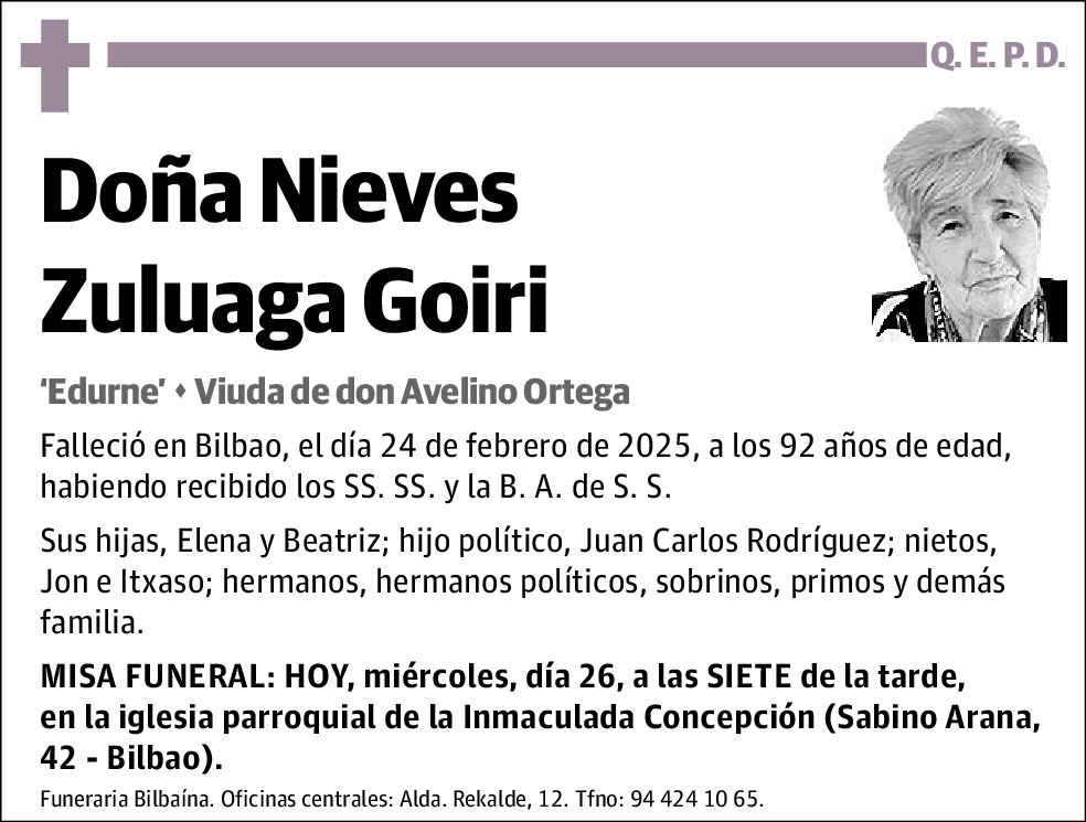 Nieves Zuluaga Goiri