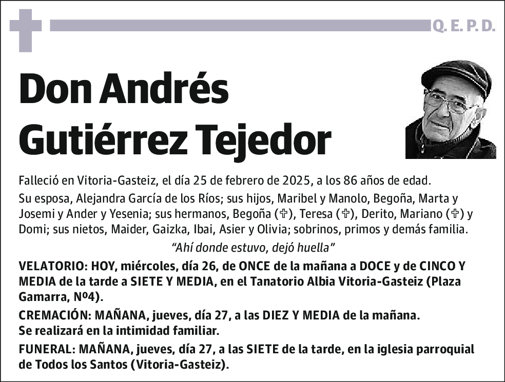 Andres Gutiérrez Tejedor