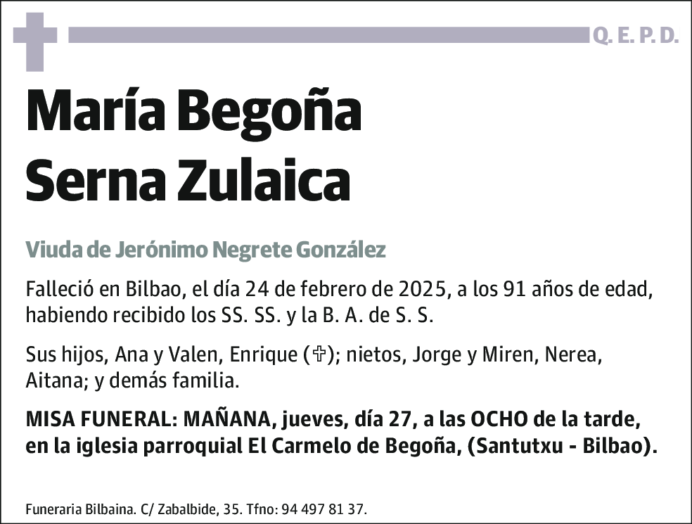 María Begoña Serna Zulaica