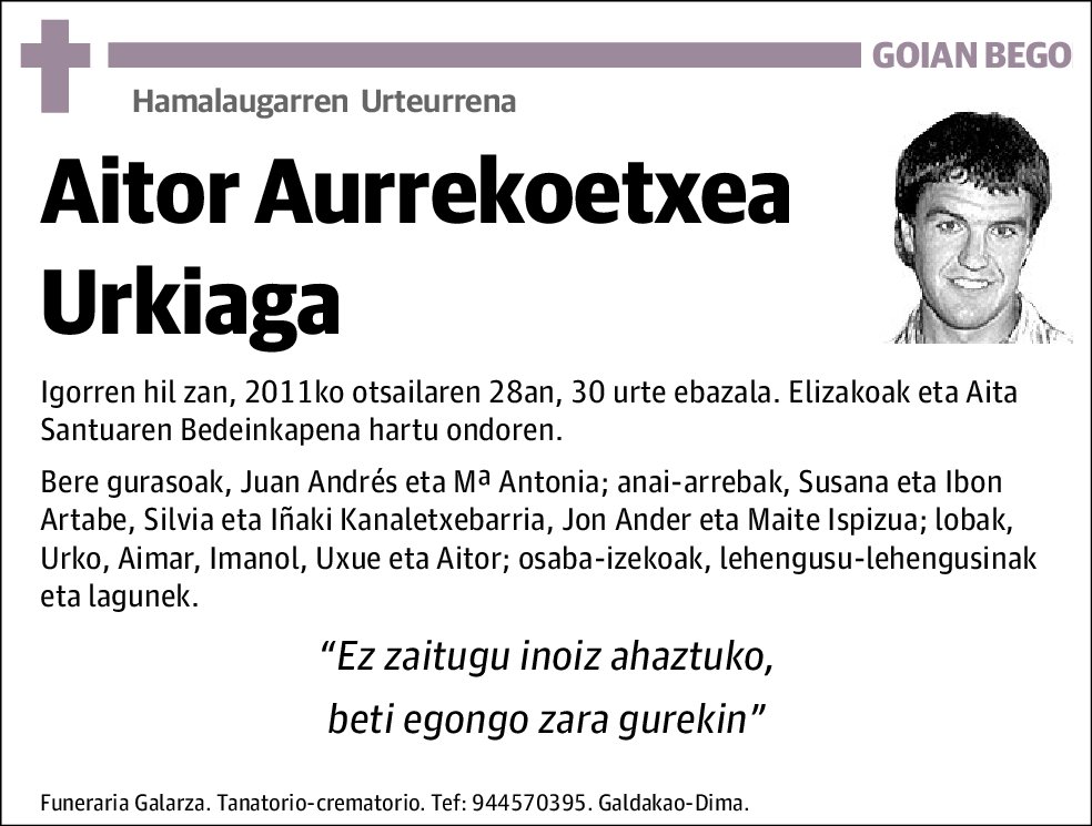 Aitor Aurrekoetxea Urkiaga