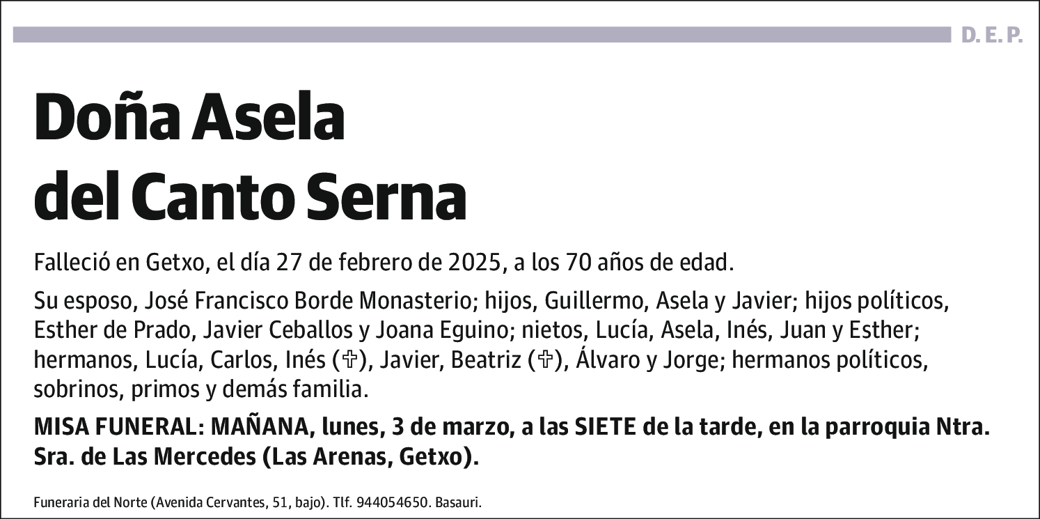 Asela del Canto Serna