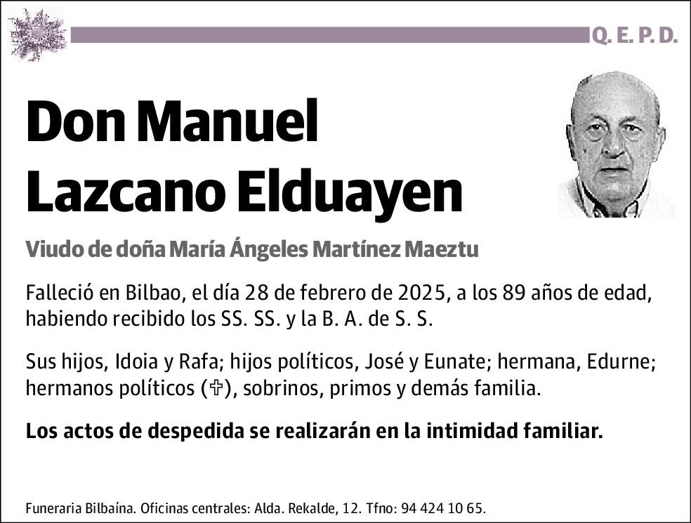 Manuel Lazcano Elduayen