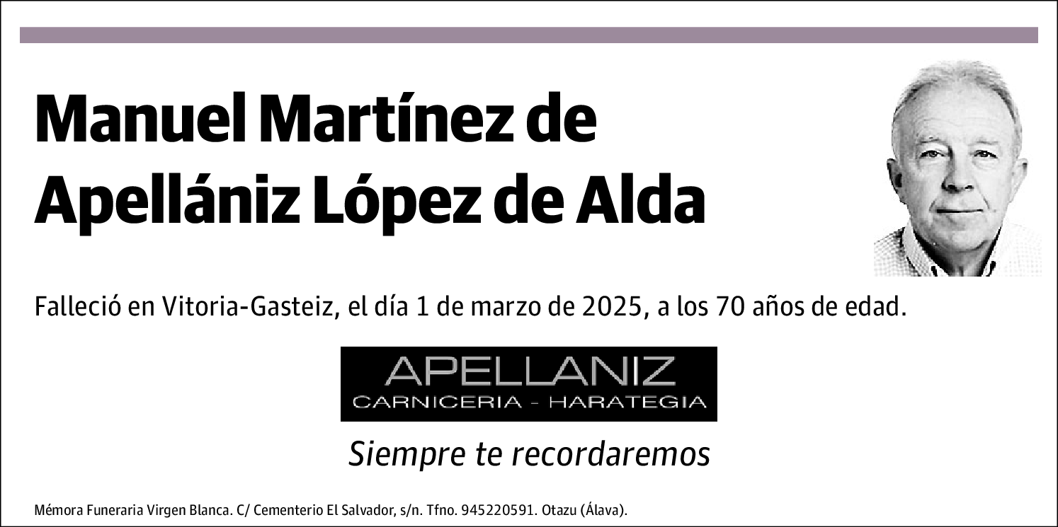 Manuel Martínez de Apellániz López de Alda