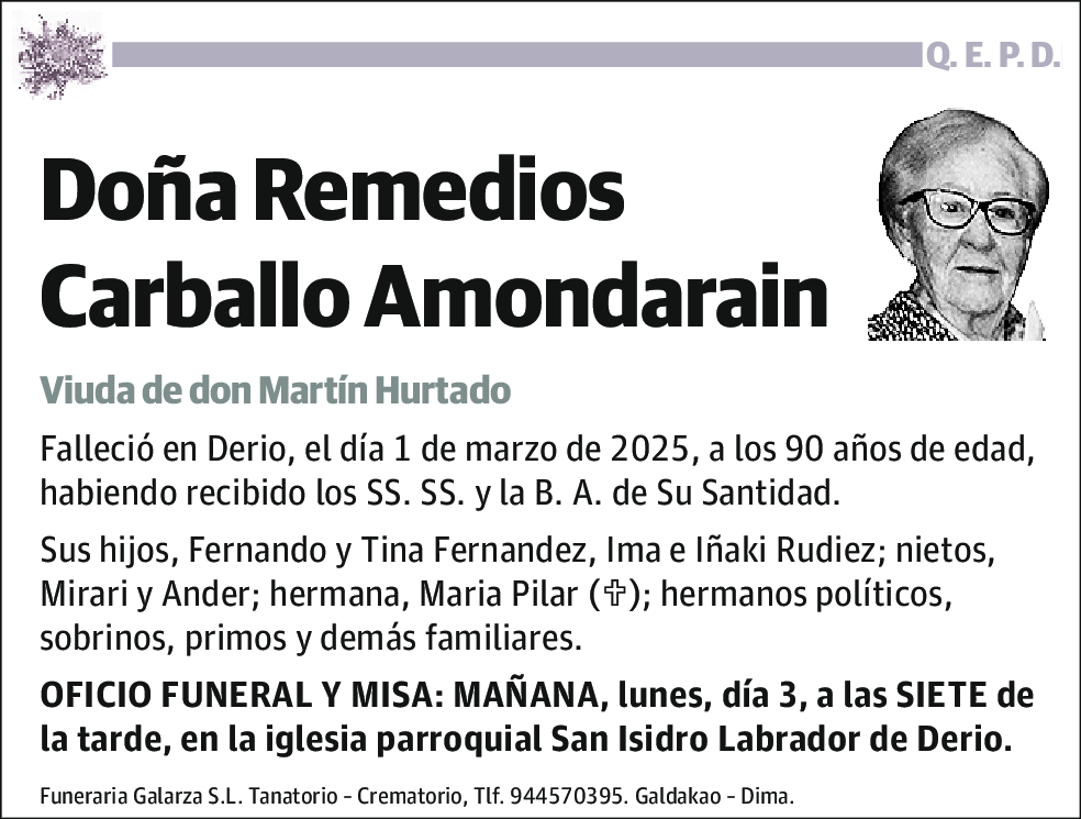 Remedios Carballo Amondarain