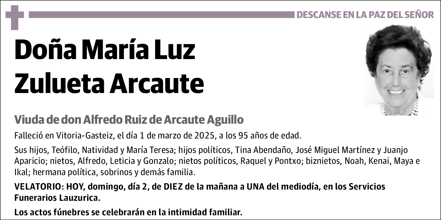 María Luz Zulueta Arcaute