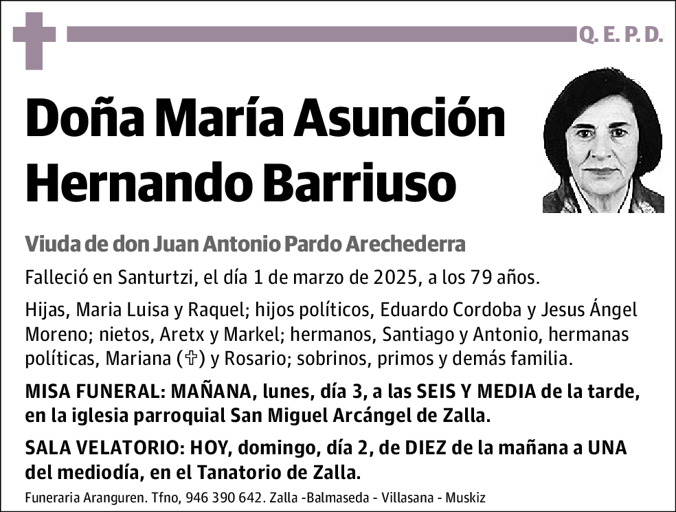 María Asunción Hernando Barriuso