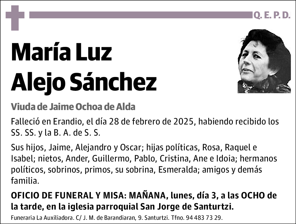 María Luz Alejo Sánchez