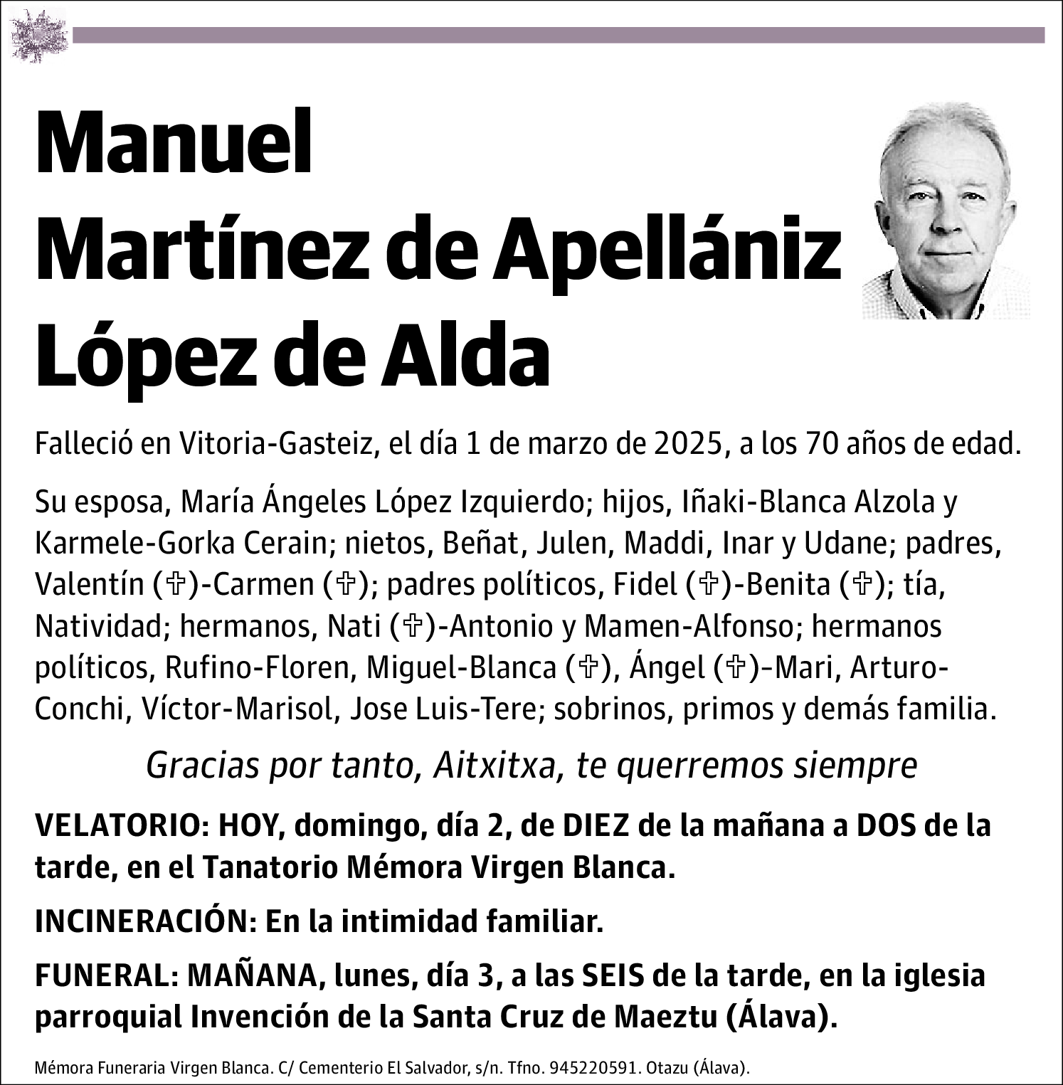 Manuel Martínez de Apellániz López de Alda