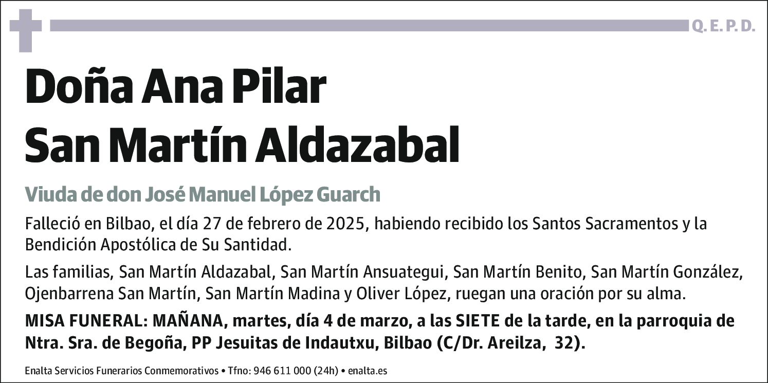 Ana Pilar San Martín Aldazabal