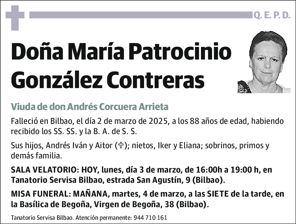 María Patrocinio González Contreras