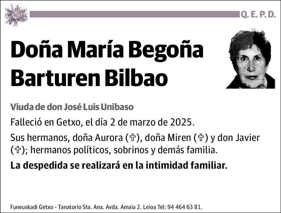 María Begoña Barturen Bilbao