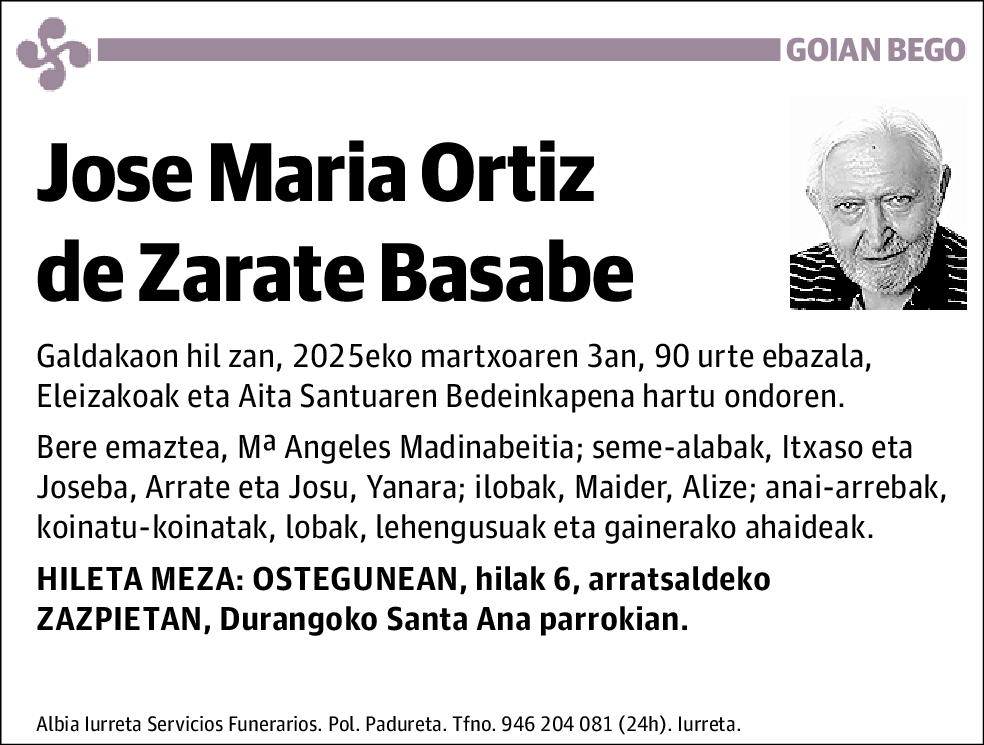 Jose María Ortiz de Zárate Basabe