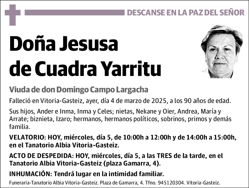Jesusa de Cuadra Yarritu