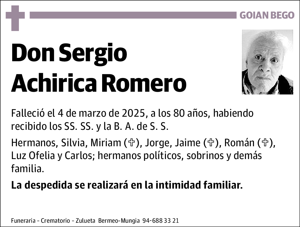 Sergio Achirica Romero