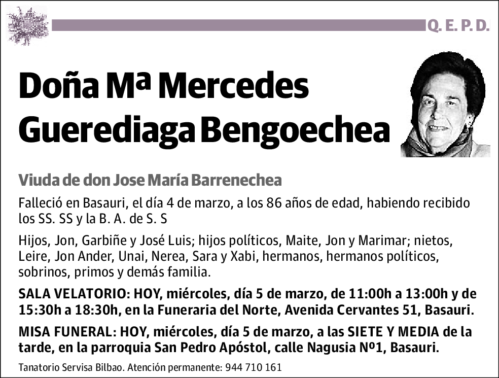 Mªmercedes Guerediaga Bengoechea