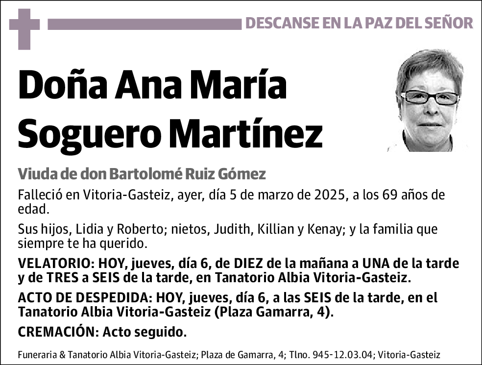 Ana María Soguero Martínez