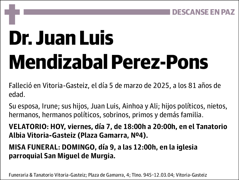 Juan Luis Mendizabal Perez-Pons